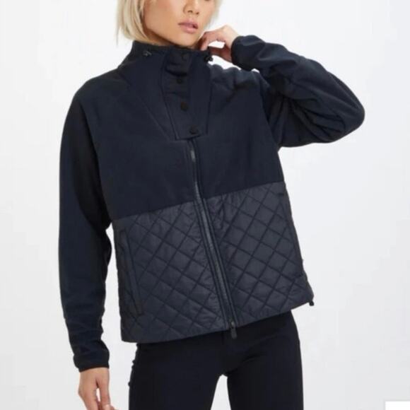 G/FORE Women’s Quilted Hybrid Golf Jacket Black Size L G4LF22O40 - Picture 1 of 12